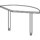 Schäfer Shop Select Table d'extension PLANOVA ERGOSTYLE 135°, coloris érable 